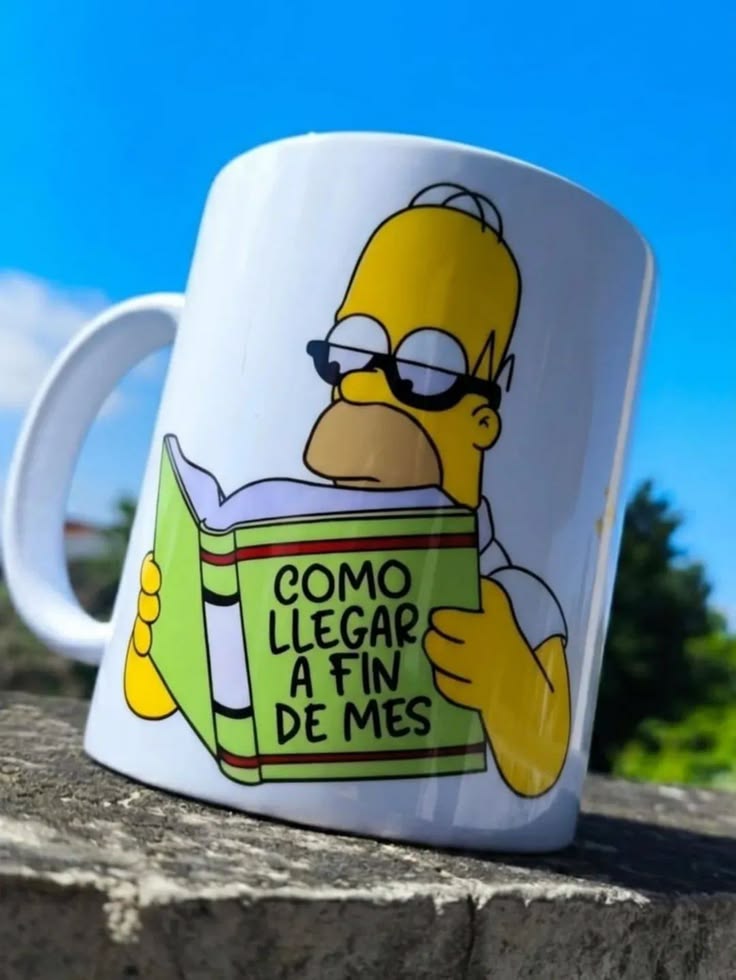 Taza Homer Cómo llegar a fin de mes