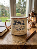 Taza vintage Ancla tu creatividad