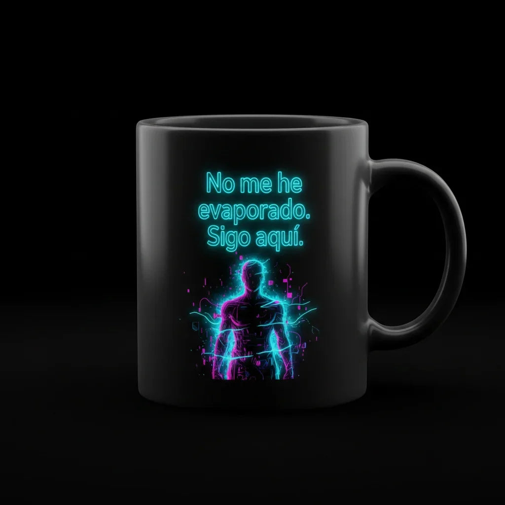 Taza · No me he evaporado. Sigo aquí