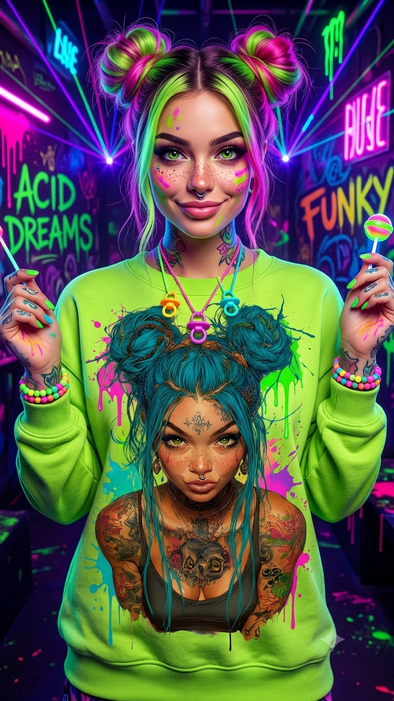 Sudadera Neon Dreams — El Ancla Creativa