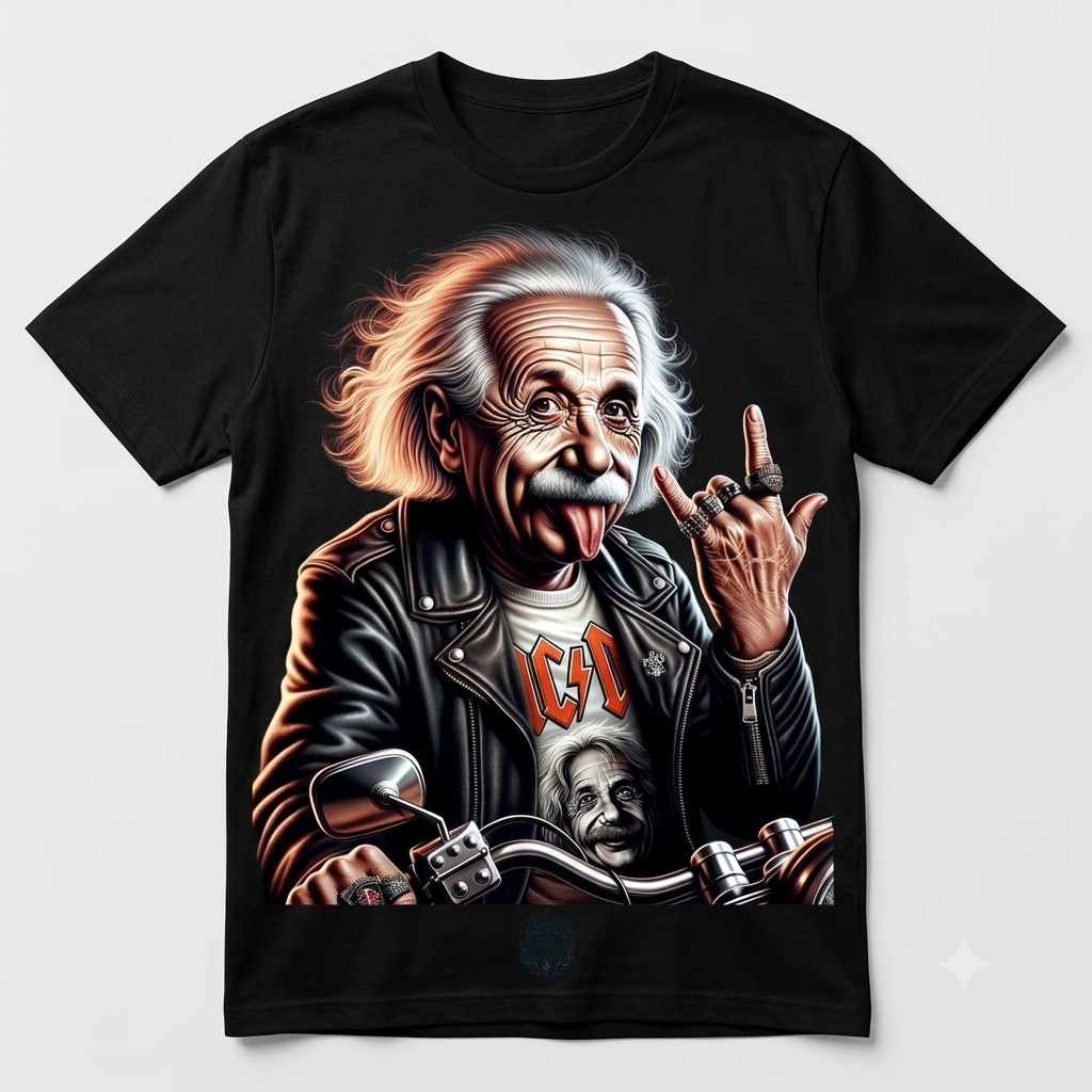 Einstein Rock Biker