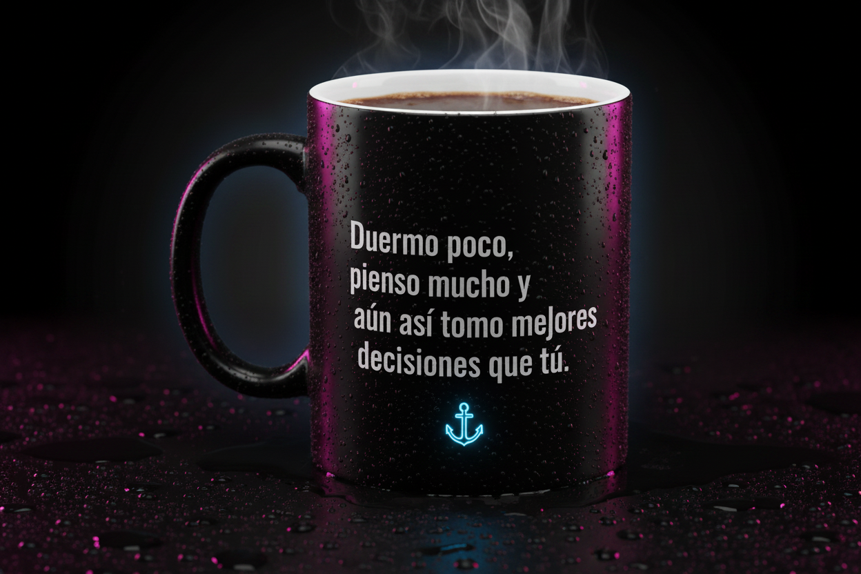 Taza con vida neón