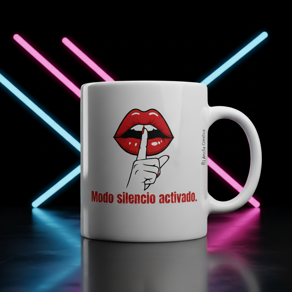 Taza Modo silencio activado. - El Ancla Creativa